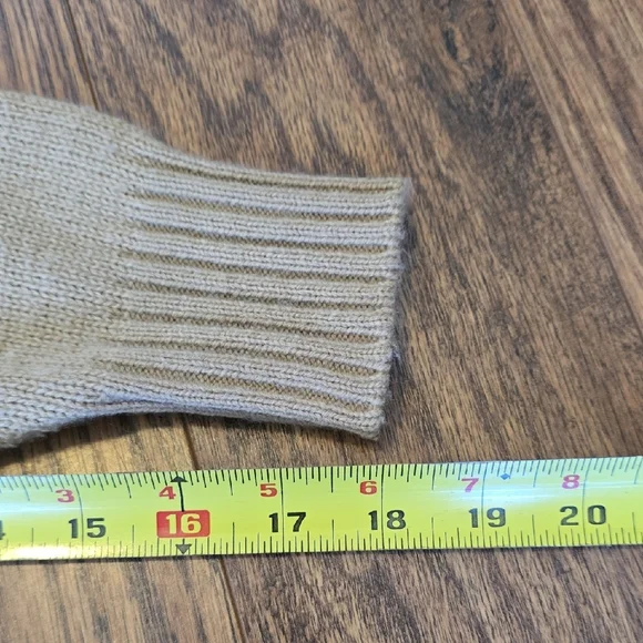 Briggs New York Tan Cable Knit Sweater - Women Size S - Picture 9 of 9